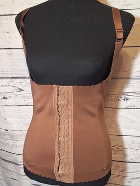Prima Valentina Underbust Shapewear Tank Waist Trainer Hooks Front Straps M